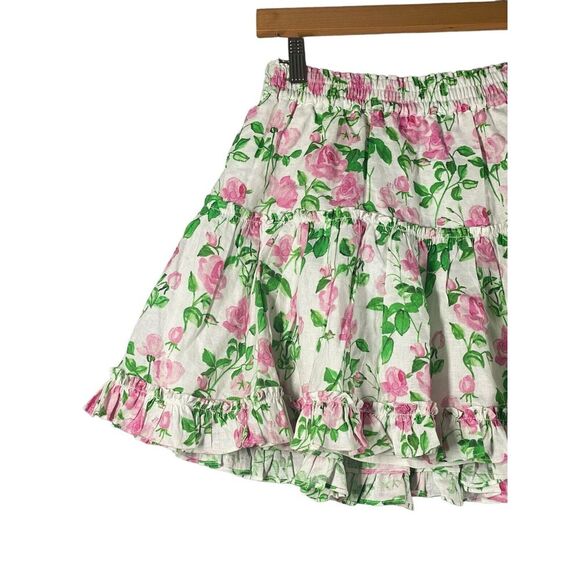 Hill House Womens Paz Skirt in Pink Roses A-line Mini‎ Size Medium - Picture 4 of 8